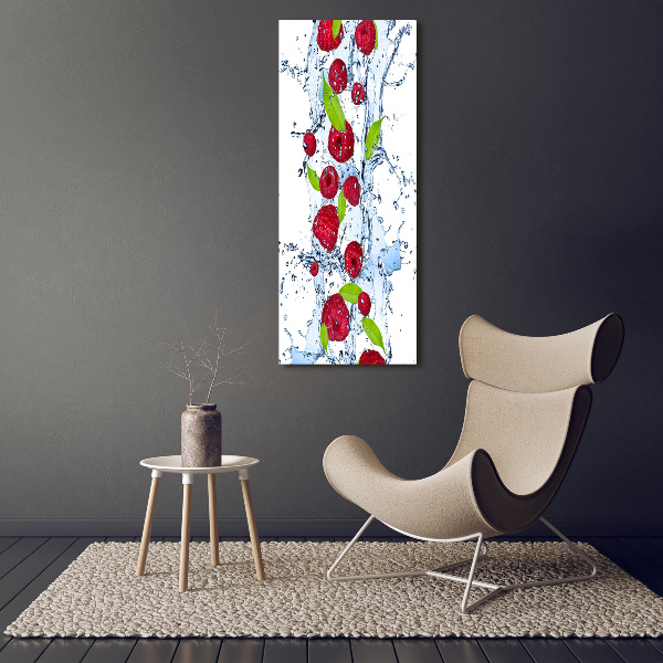 Acrylic wall art Raspberries