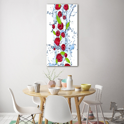 Acrylic wall art Raspberries