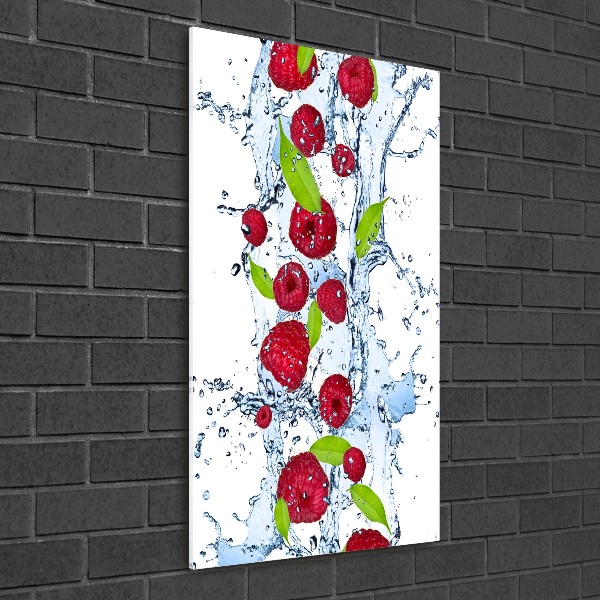 Acrylic wall art Raspberries