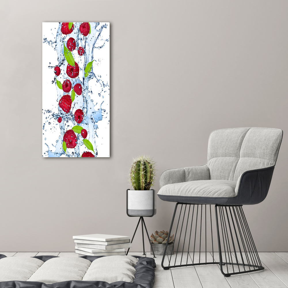 Acrylic wall art Raspberries