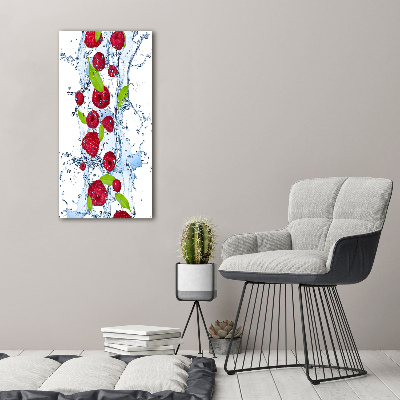 Acrylic wall art Raspberries