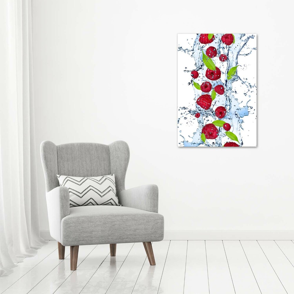 Acrylic wall art Raspberries