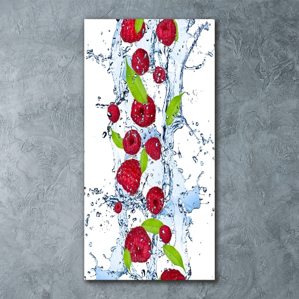 Acrylic wall art Raspberries