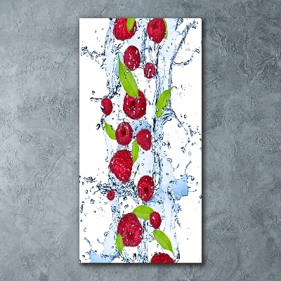 Acrylic wall art Raspberries