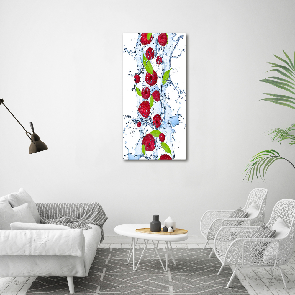 Acrylic wall art Raspberries