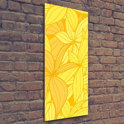 Print on acrylic Yellow flowers