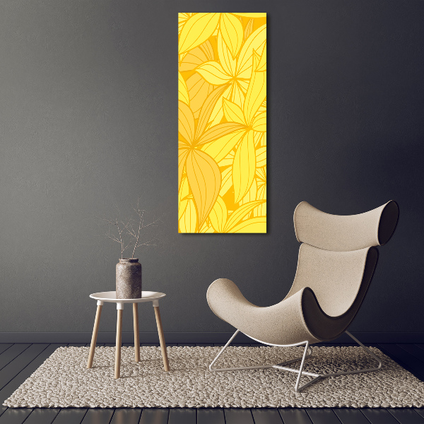 Print on acrylic Yellow flowers