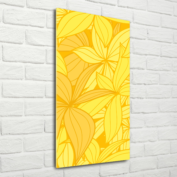 Print on acrylic Yellow flowers