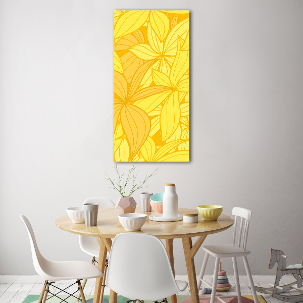 Print on acrylic Yellow flowers