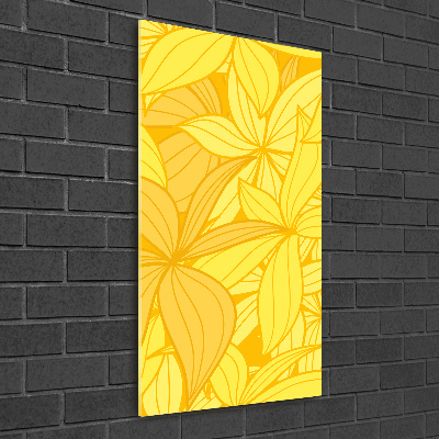 Print on acrylic Yellow flowers