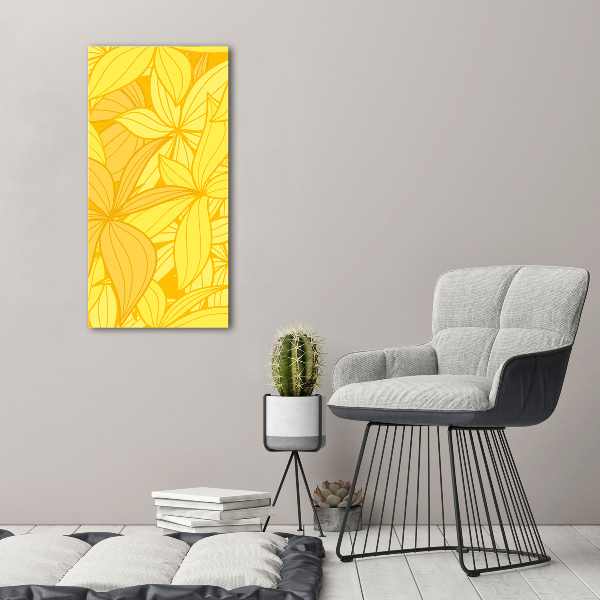 Print on acrylic Yellow flowers