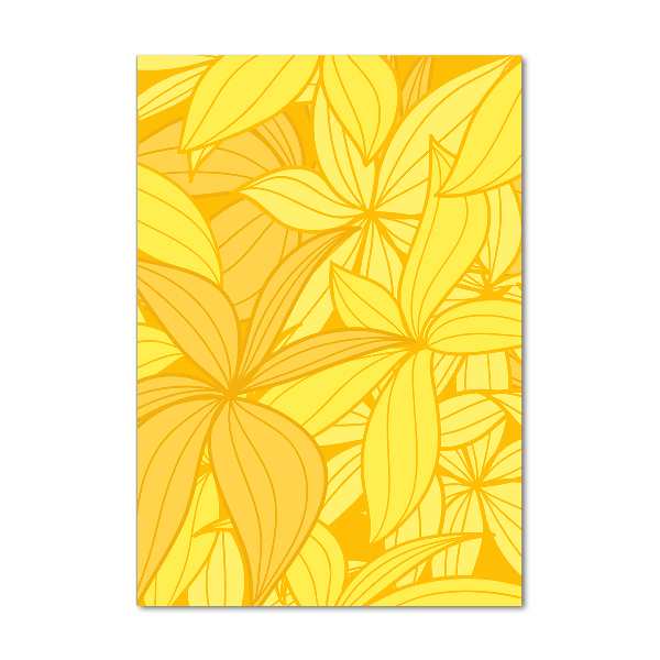 Print on acrylic Yellow flowers