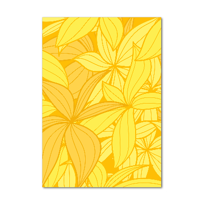 Print on acrylic Yellow flowers