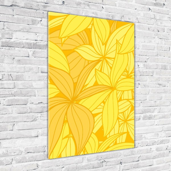 Print on acrylic Yellow flowers