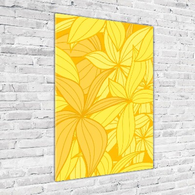 Print on acrylic Yellow flowers