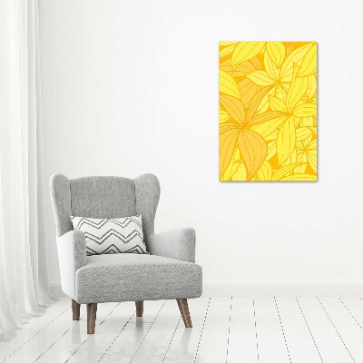 Print on acrylic Yellow flowers