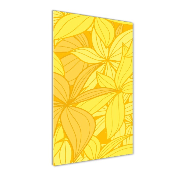 Print on acrylic Yellow flowers