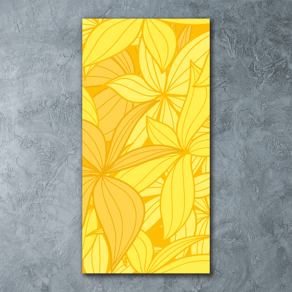 Print on acrylic Yellow flowers