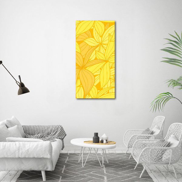 Print on acrylic Yellow flowers