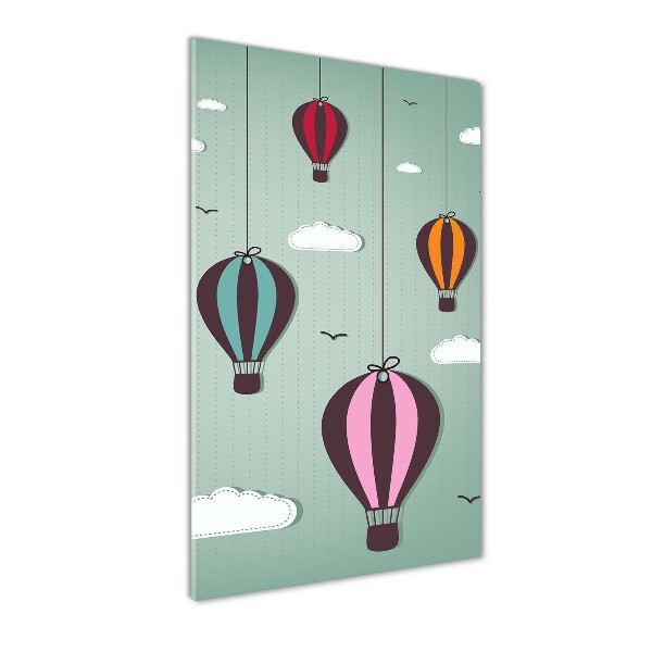 Acrylic wall art Flying balloons