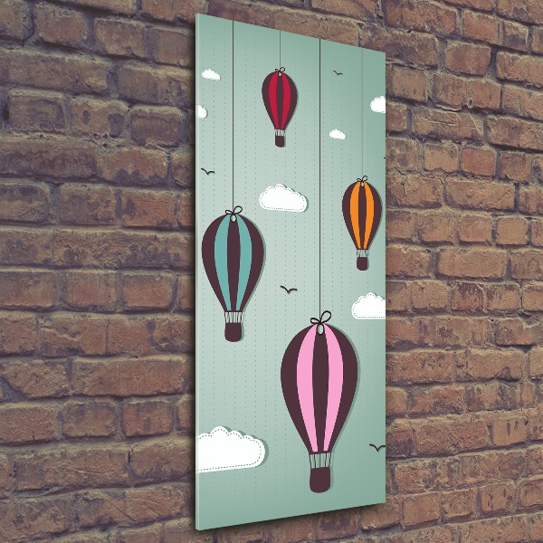 Acrylic wall art Flying balloons