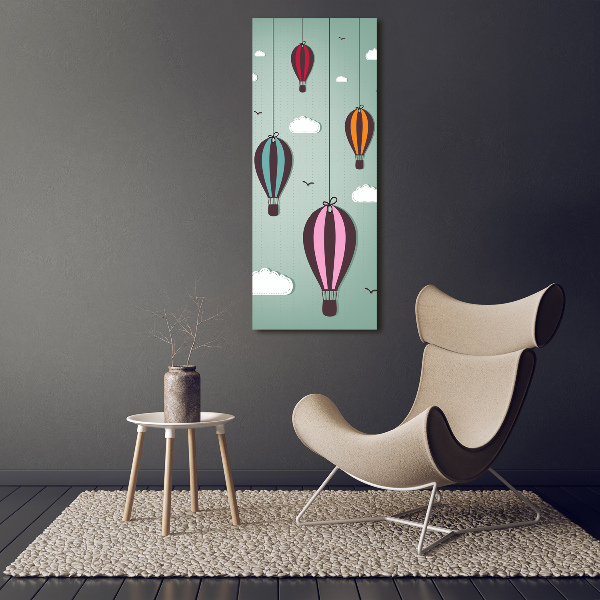 Acrylic wall art Flying balloons