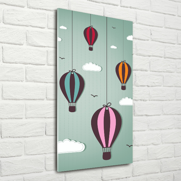 Acrylic wall art Flying balloons