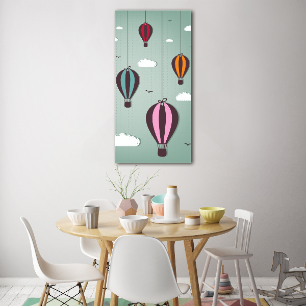 Acrylic wall art Flying balloons