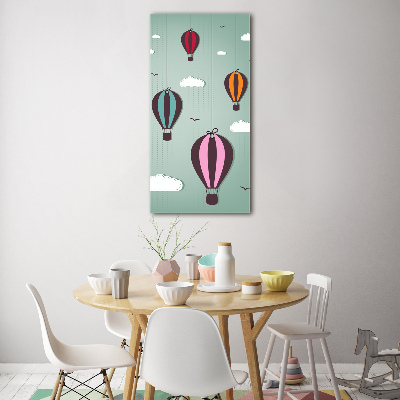 Acrylic wall art Flying balloons