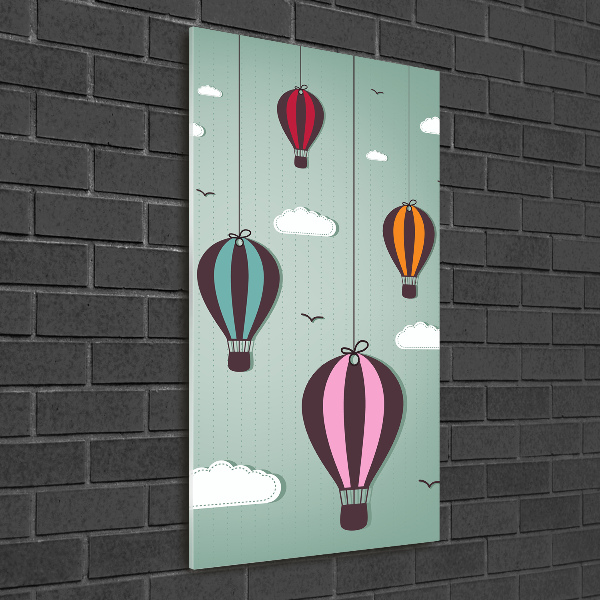 Acrylic wall art Flying balloons