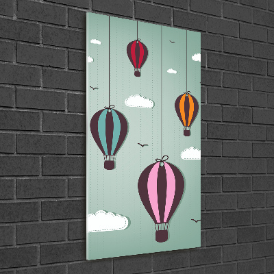 Acrylic wall art Flying balloons