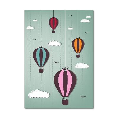 Acrylic wall art Flying balloons