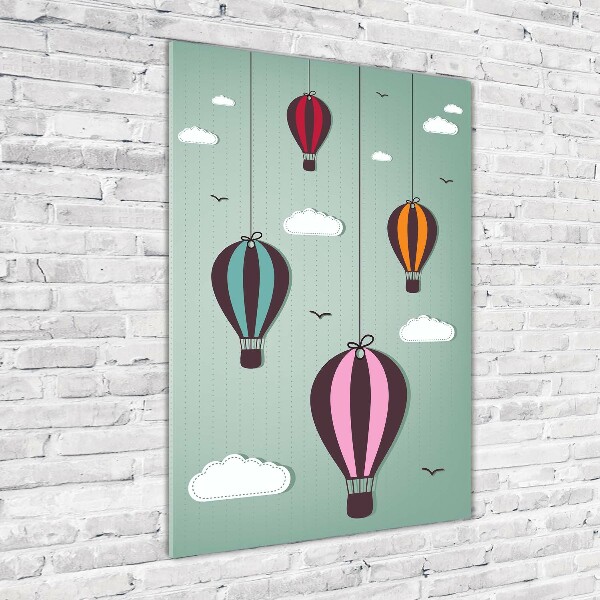 Acrylic wall art Flying balloons