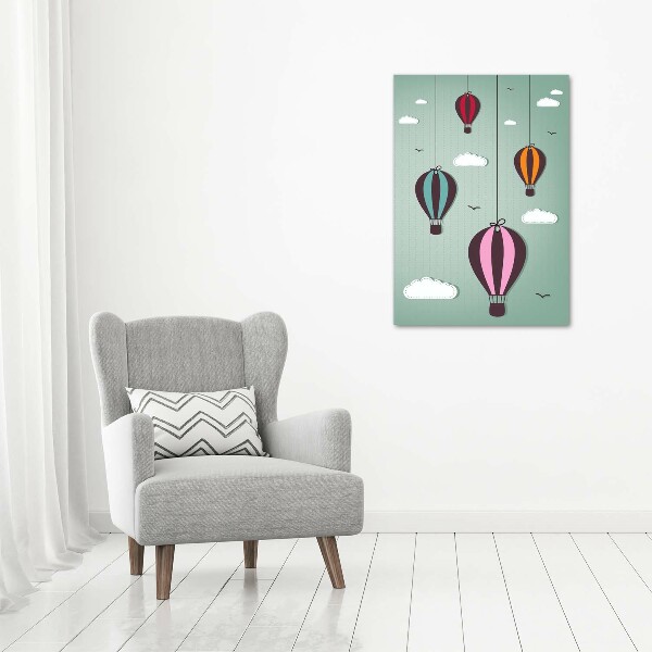 Acrylic wall art Flying balloons