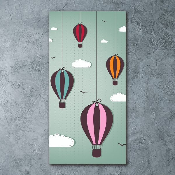 Acrylic wall art Flying balloons