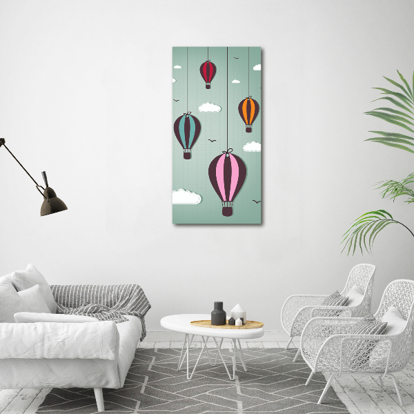 Acrylic wall art Flying balloons