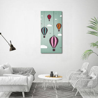 Acrylic wall art Flying balloons