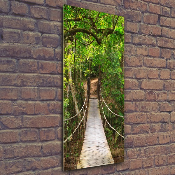 Print on acrylic The bridge hanging in the forest