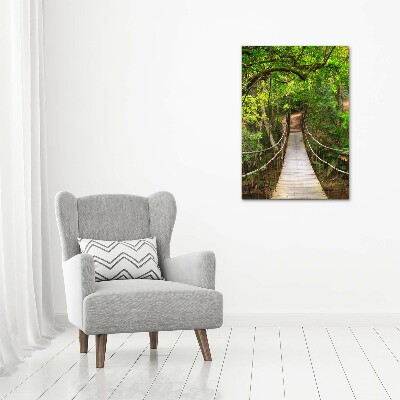 Print on acrylic The bridge hanging in the forest