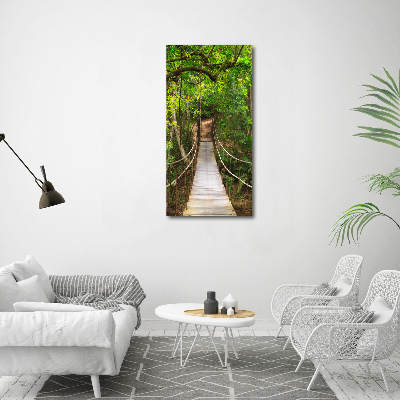 Print on acrylic The bridge hanging in the forest