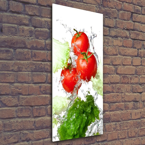 Print on acrylic Tomatoes and lettuce