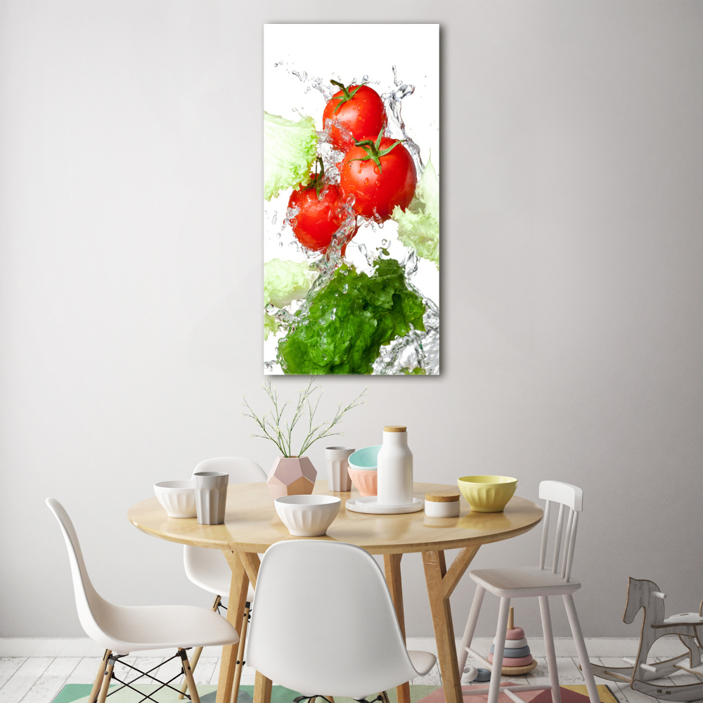 Print on acrylic Tomatoes and lettuce