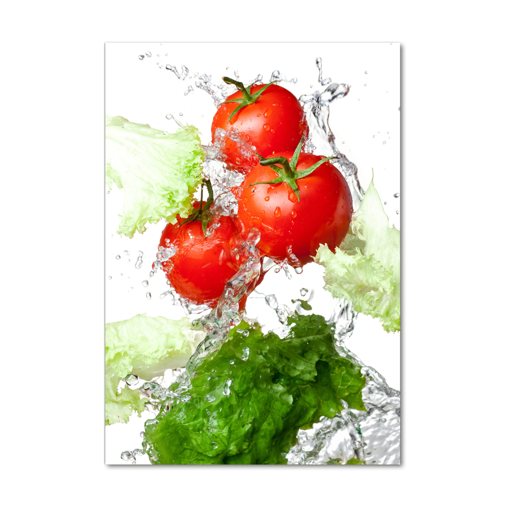 Print on acrylic Tomatoes and lettuce