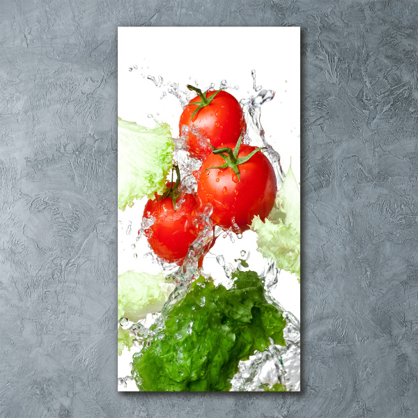 Print on acrylic Tomatoes and lettuce