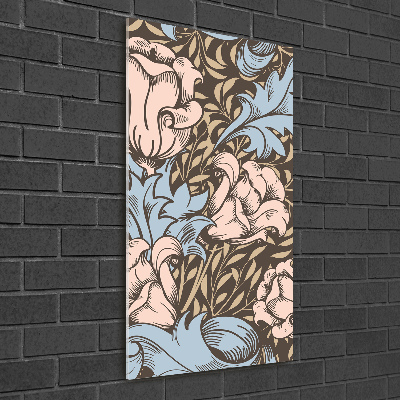 Print on acrylic Flowers and leaves