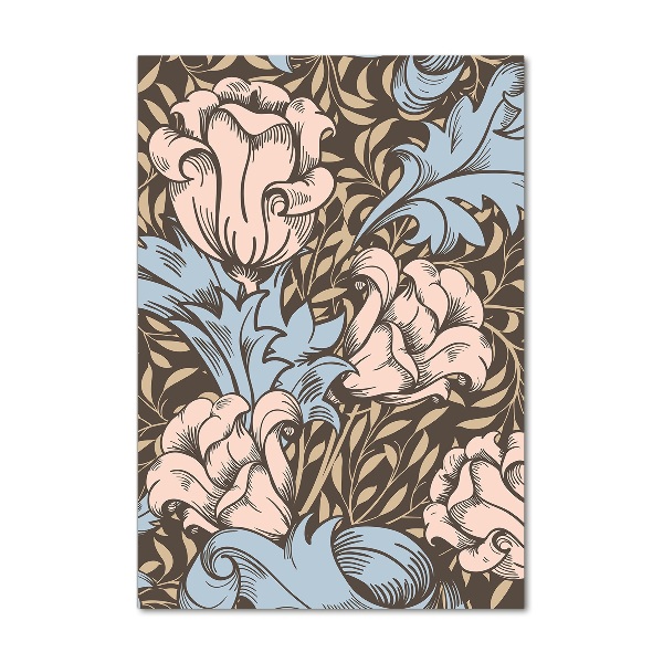 Print on acrylic Flowers and leaves