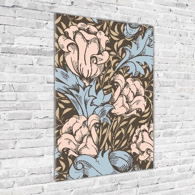 Print on acrylic Flowers and leaves