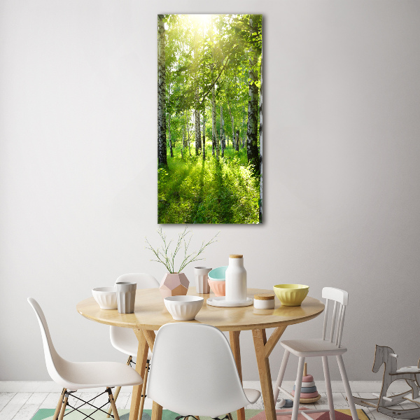 Print on acrylic Birch forest