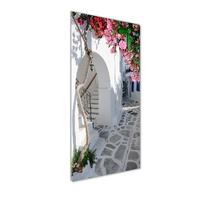 Acrylic glass print Greek village