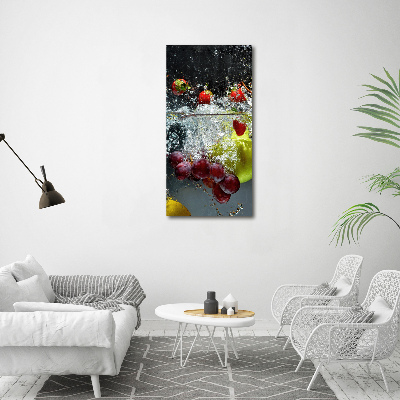 Print on acrylic Fruit underwater